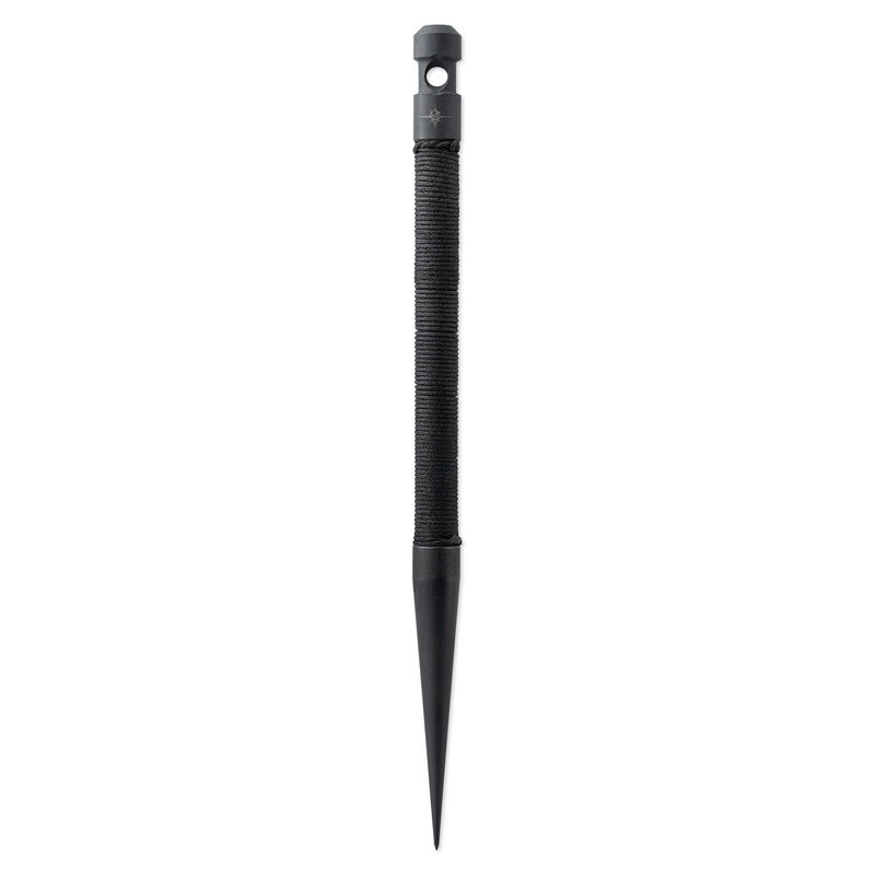 Toor Knives The Hitter Spike Carbon Black 4140 Chromoly Steel with Leather Sheath