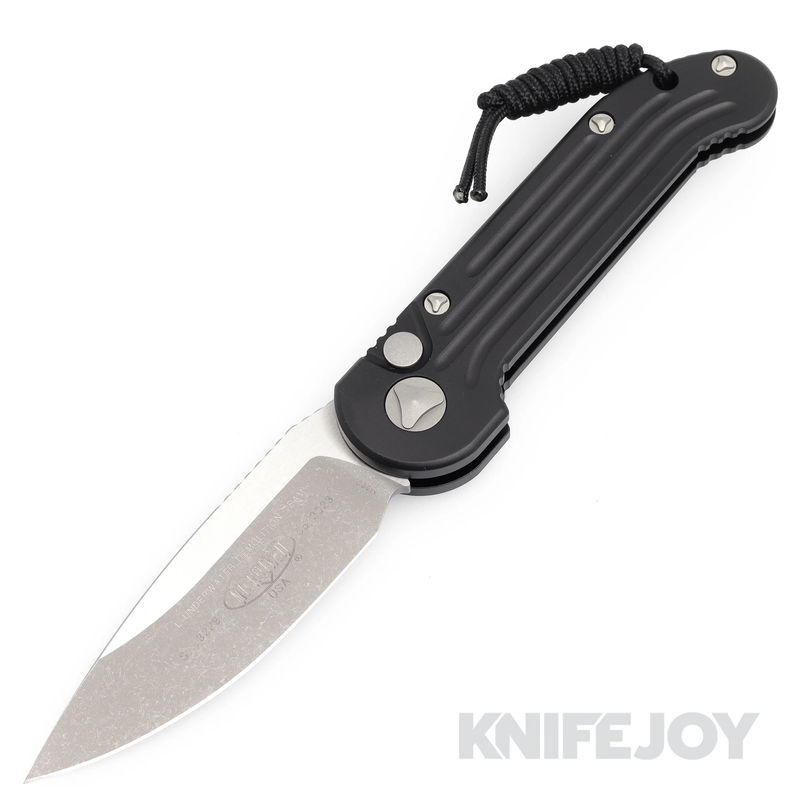 MICROTECH 135-10AP Auto L.U.D.T. Apocalyptic Standard Blade with Black Aluminum Handles