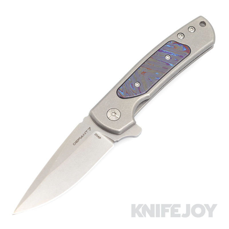 Les George Defiant 7 Servo Zircu-Ti Insert Flipper Knife