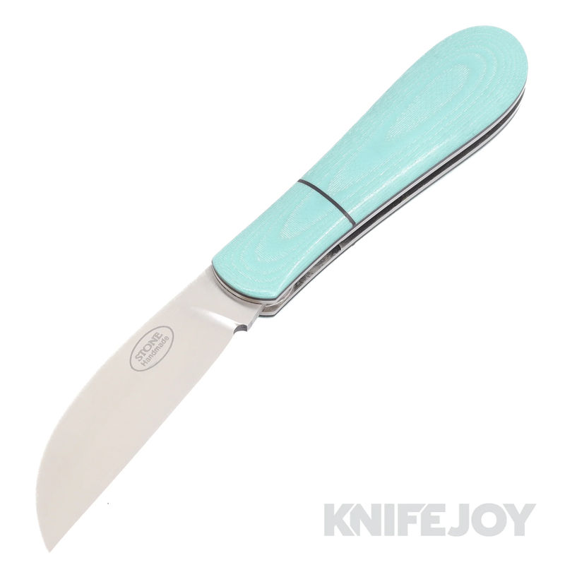 Tinus Stone STONE181 Medium Companion Slipjoint Plain Blade with Tiffany Composite Handles/ Black Liners and Dividers