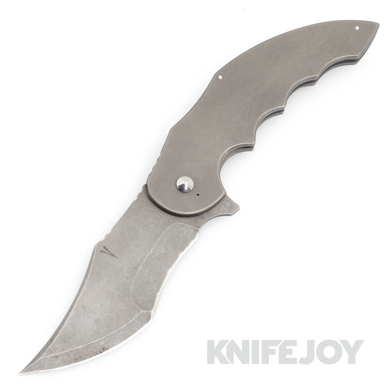 Vandermeulen Bladeworks Custom Homicide #70 Flipper CPMS35VN Blade with Titanium Frame Lock Scales