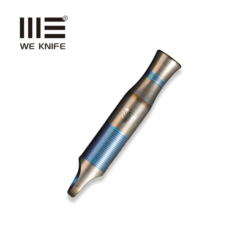We Knife Titanium Whistle With 1PC Brown Paracord A-05BP