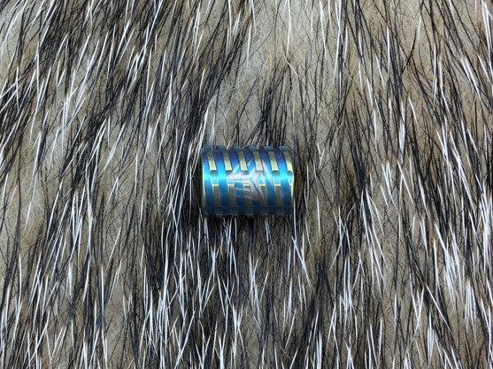We Knife A-02C Blue Ti Material Lanyard Bead