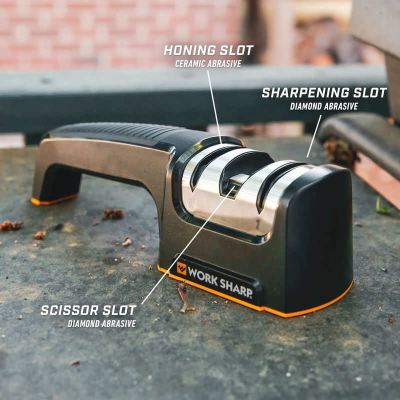 Work Sharp WSKTNPTS Pull Through Kitchen Sharpener