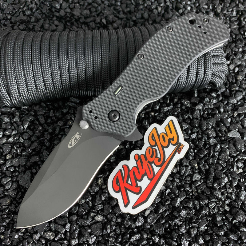 Zero Tolerance Knives ZT 0350-TR Tungsten DLC Blade with A/O Tritium Insert Black G10 Knife
