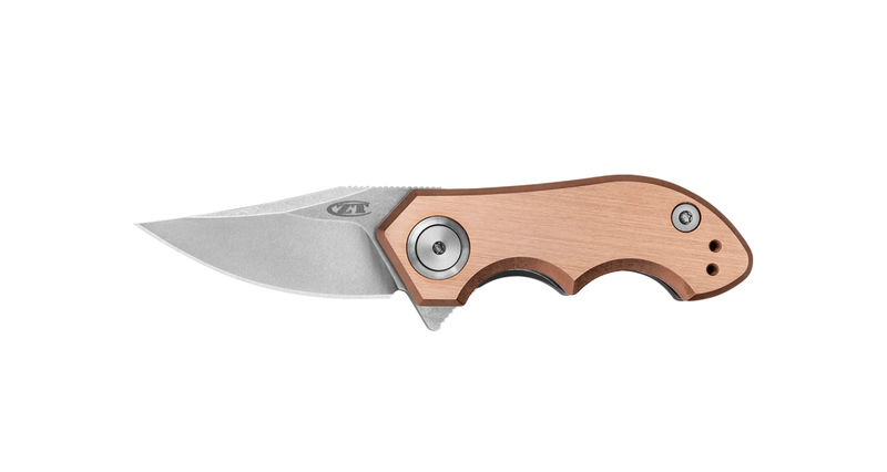 Zero Tolerance ZT 0022CU Small Galyean Knife Special Series Copper/ Titanium Handles