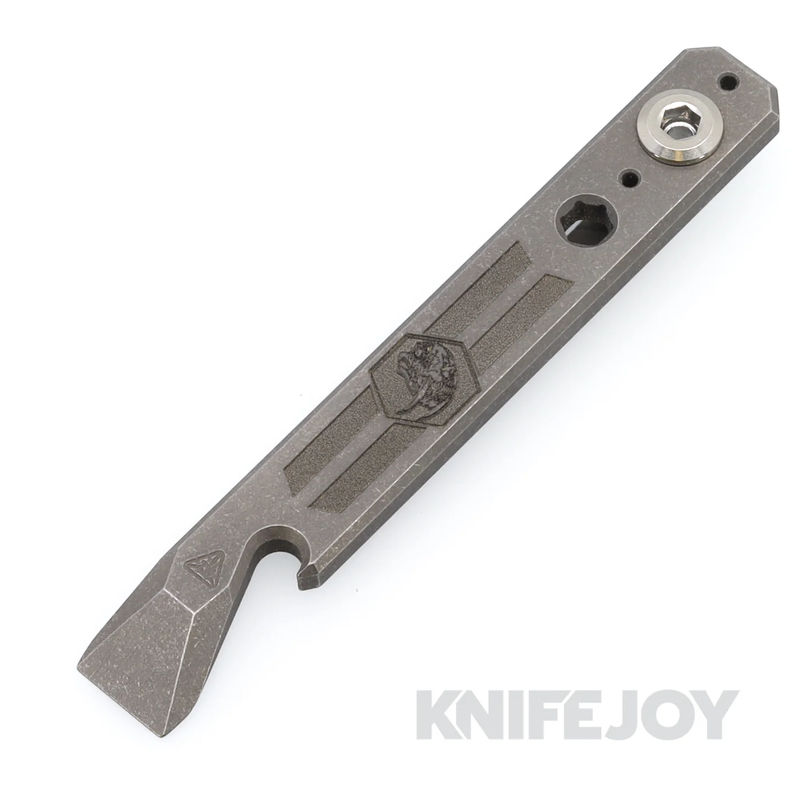 Zach Wood Custom Tools 5" Ti Clip-It PNP Pop N Pry Titanium with Custom Engraving