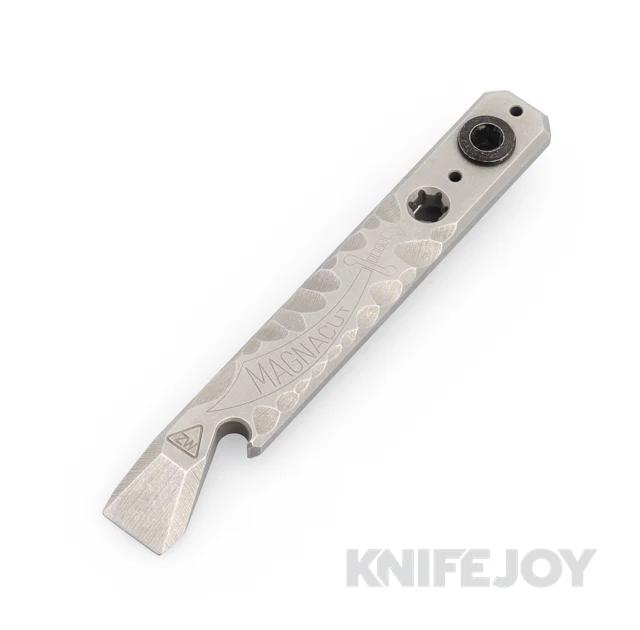 Zach Wood Custom Tools 5" Ti Clip-It PNP Pocket N Prybar Magnacut with Custom Engraving
