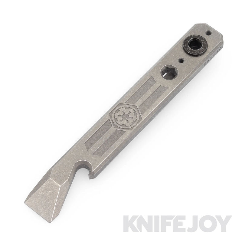 Zach Wood Custom Tools 5" Ti Clip-It PNP Pocket N Pry Dark Space Wizard