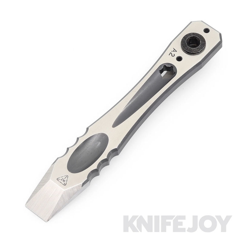 Zach Wood Custom Tools 5" A2 Clip-It Viper Pocket Pry Bar Polished