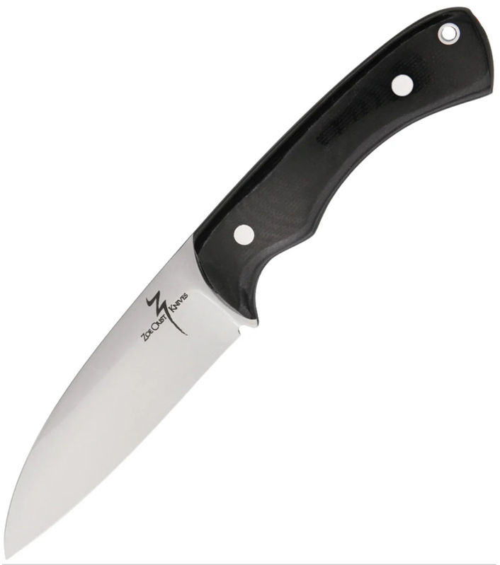 Zoe Crist Knives ZK13MBC Fire Creek Black Micarta Fixed Blade Knife