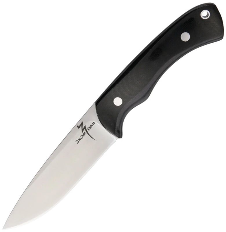 Zoe Crist Knives ZK14MBC Saluda Black Micarta Fixed Blade Knife