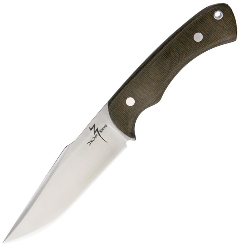 Zoe Crist Knives ZK15MGC Santa Fe Green Canvas Micarta Fixed Blade Knife