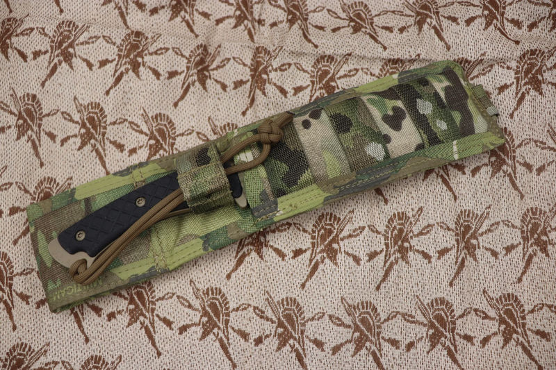 Spartan Blades Horkos FDE w/ Black Micarta Handles - Sheath Color:Multicam Molle
