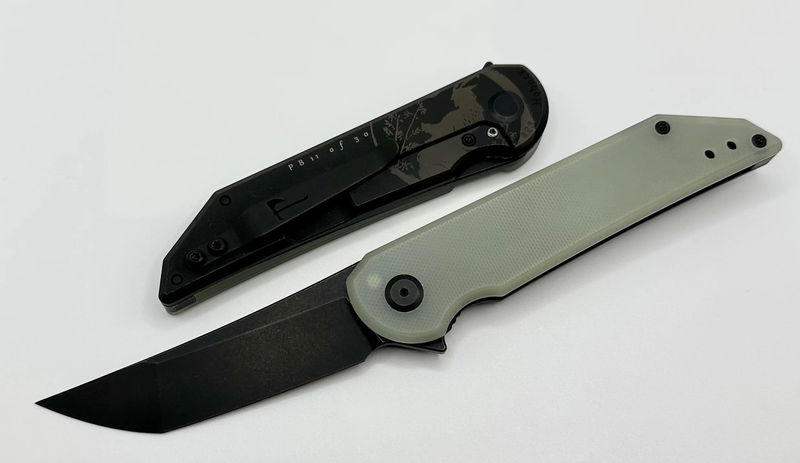 Jake Hoback Radford Pro Back Jade G-10 & DLC Titanium w/ CPM-20CV - Serial Number:06
