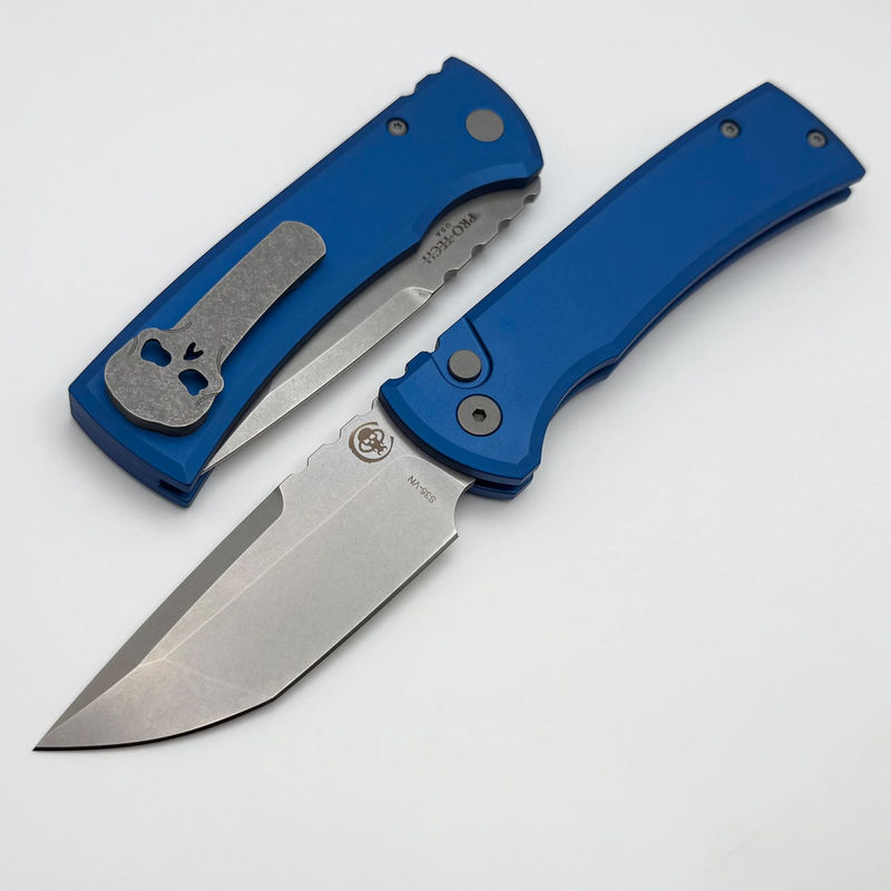 Chaves Pro-Tech Redencion 229 w/ Blue Handle & Tanto S35VN