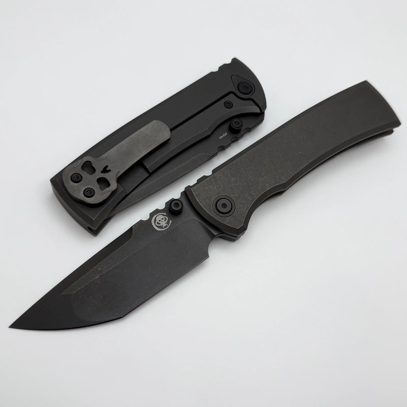 Chaves Knives Redencion 229 Integral w/ Grey PVD Titanium & Grey PVD M390 Tanto