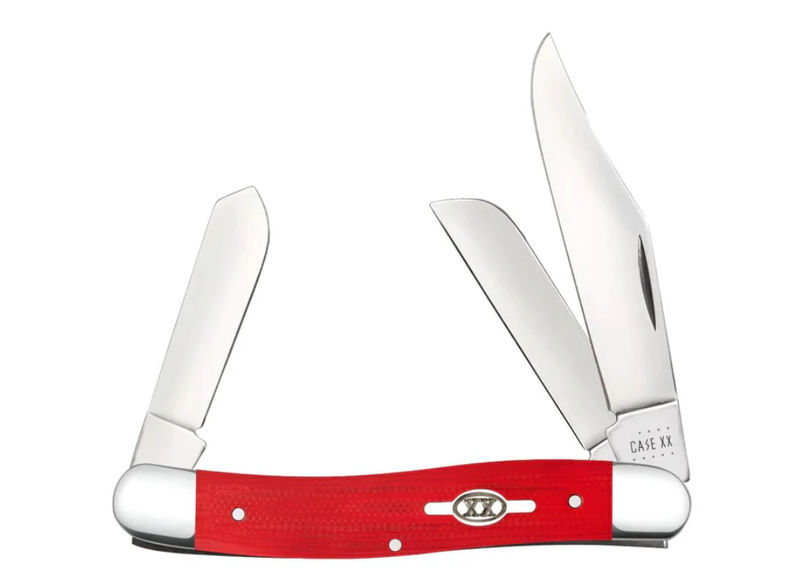 Case Stockman Red Smooth G-10 45401