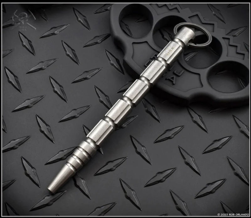 RMJ Tactical Pokey Boi Tumbled Titanium