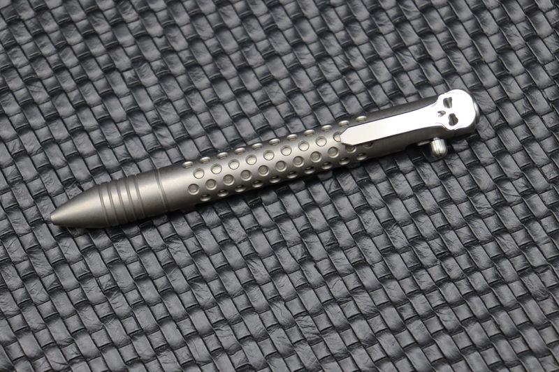 Chaves Knives Bolt Action Titanium Pen Dots Pattern