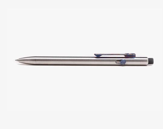 Tactile Turn Titanium Pencil 0.5mm w/ Titanium Damascus Clip & Bolt 11-PN5-TTM-TDX