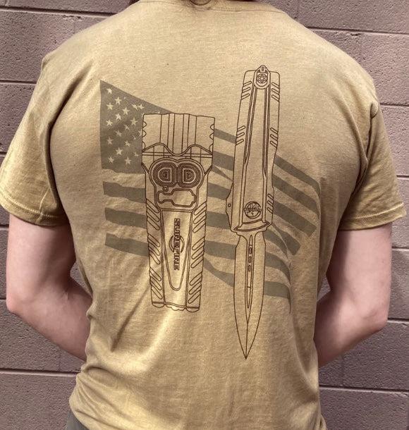 Microtech x Surefire FDE T-Shirt - Size:XX-Large