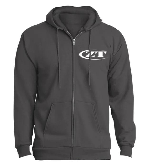 ZT Zip-Up Hoodie Charcoal - Size:Large