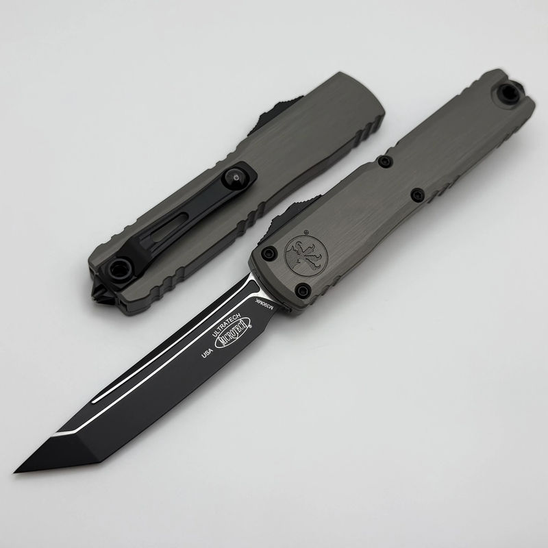 Microtech Ultratech ZBP Tactical Tanto w/ Natural Clear Handle 1123-1NC