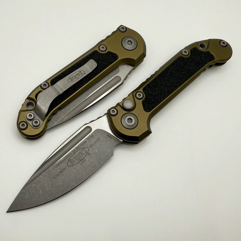 Microtech Knives LUDT Gen III Apocalyptic Drop Point w/ OD Green Handle 1135-10APOD