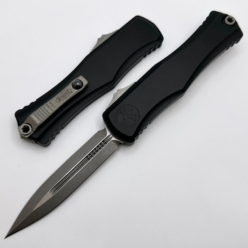 Microtech Knives Hera II Apocalyptic Double Edge w/ Black Handle 1702-10AP