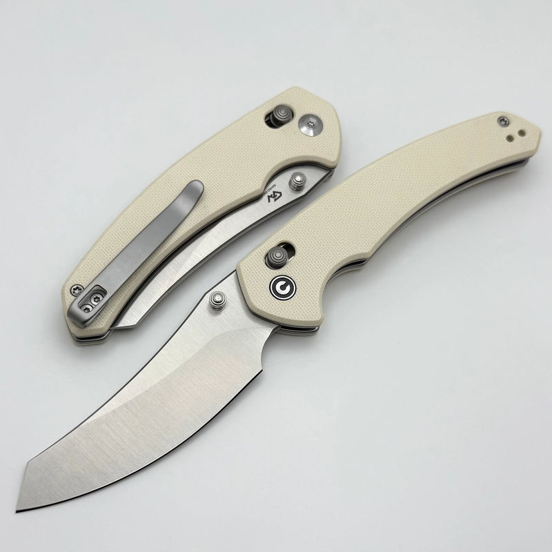 Civivi Sixgill w/ Ivory G-10 Handles & Satin Nitro-V C24050-2