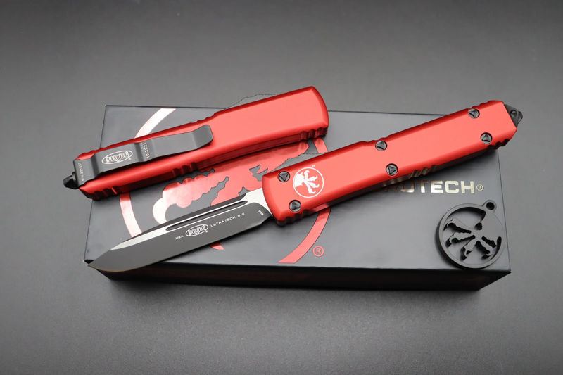 Microtech Ultratech S/E Black Standard Red 121-1RD