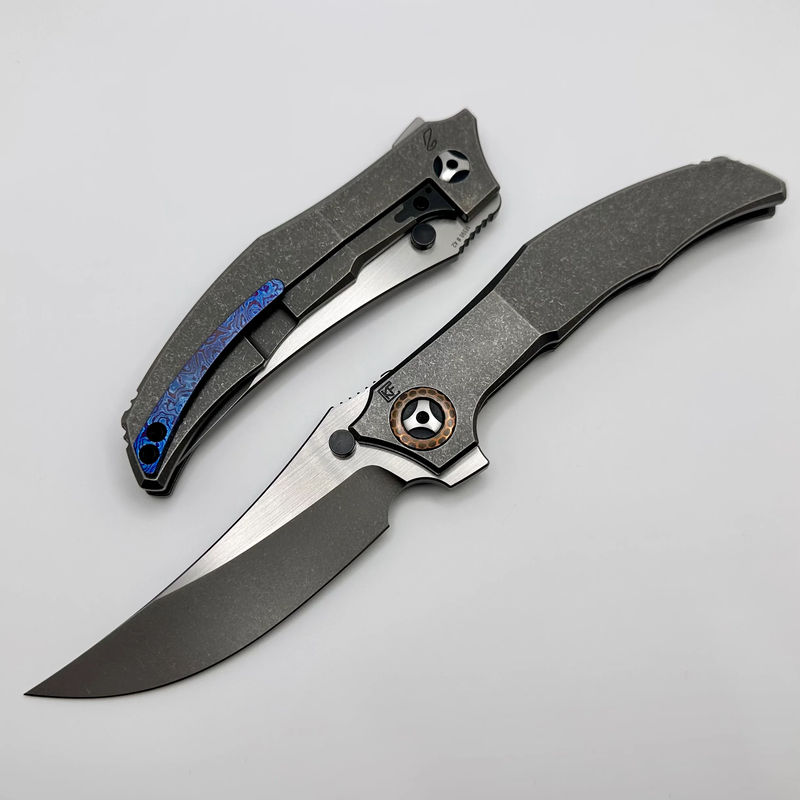 Custom Knife Factory Persian Titanium Integral w/ Superconductor Collar & Two Tone M398