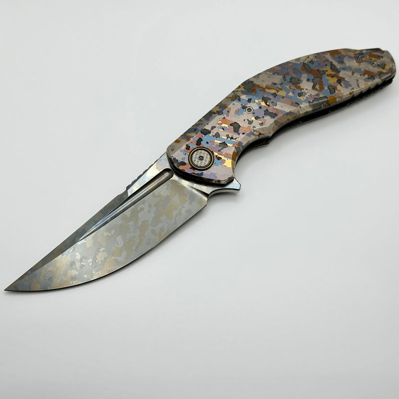 Custom Knife Factory ONE OFF Camo Titanium Marauder