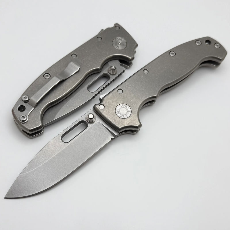 Demko Knives MG AD20 Exclusive Drop Point MagnaCut & Smooth Titanium ONE PER HOUSEHOLD