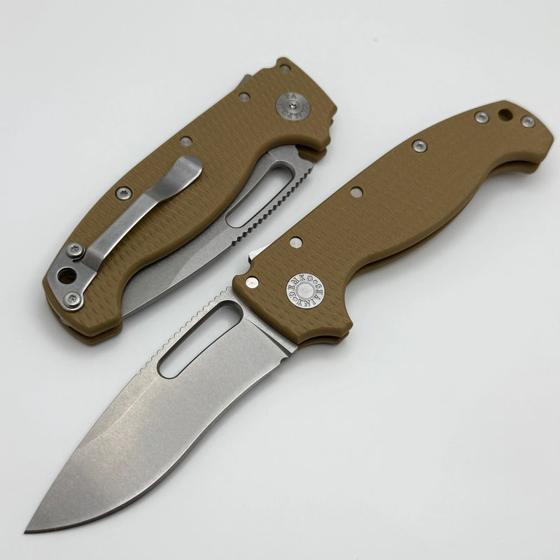 Demko Knives MG AD20S V2 Kopis CPM-20CV & Brown G-10 Handles