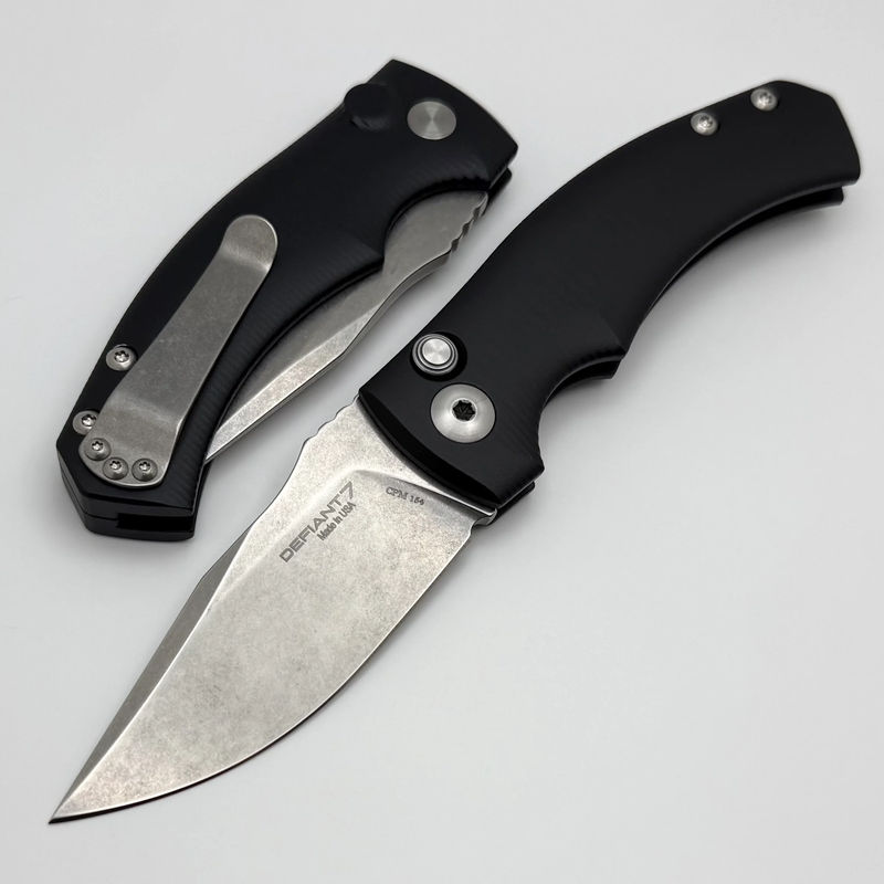 Defiant 7 Valmara Auto w/ Black Aluminum Handles & Stonewash CPM-154