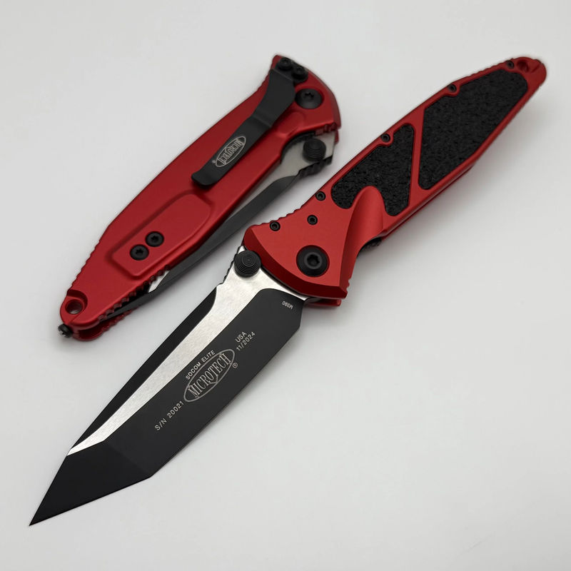 Microtech Socom Elite Tanto Edge Manual Red Standard 161-1RD