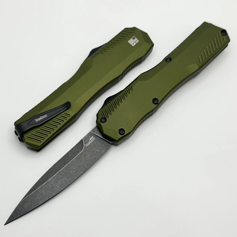 Kershaw Livewire Olive Green Aluminum & Blackwash MagnaCut 9000OLBW
