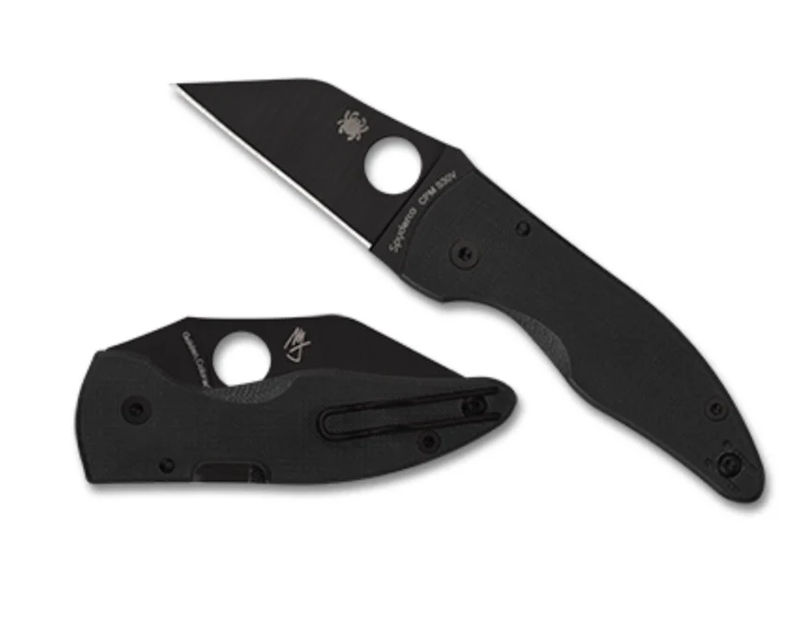 Spyderco MicroJimbo Black G-10 & DLC S30V C264GPBK