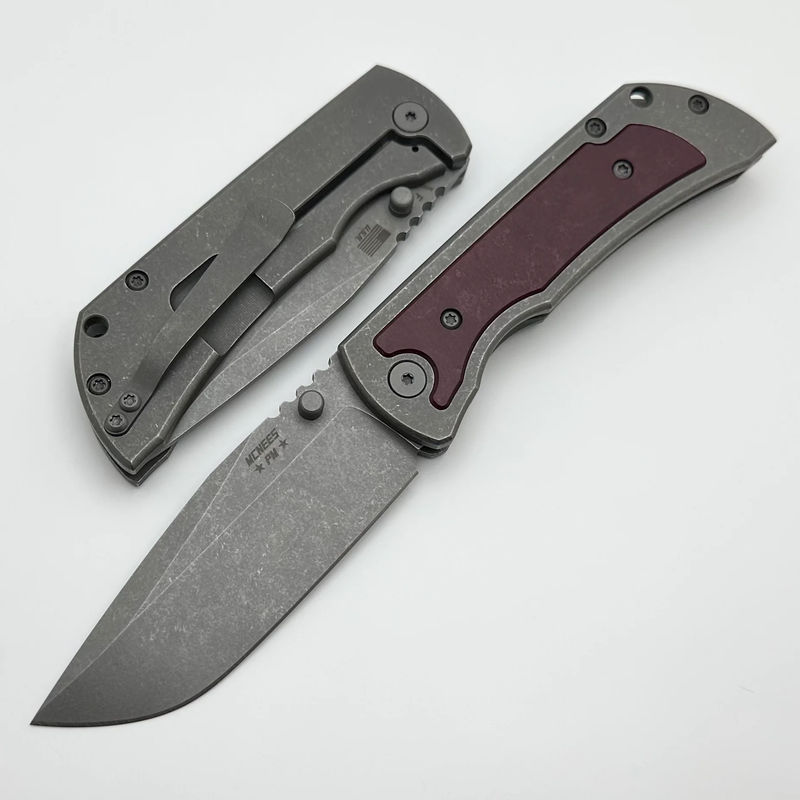 McNees Performance Machined Mac 2 3.5" Gen 2 F Atomic w/ Wine Richlite Inlay & MagnaCut