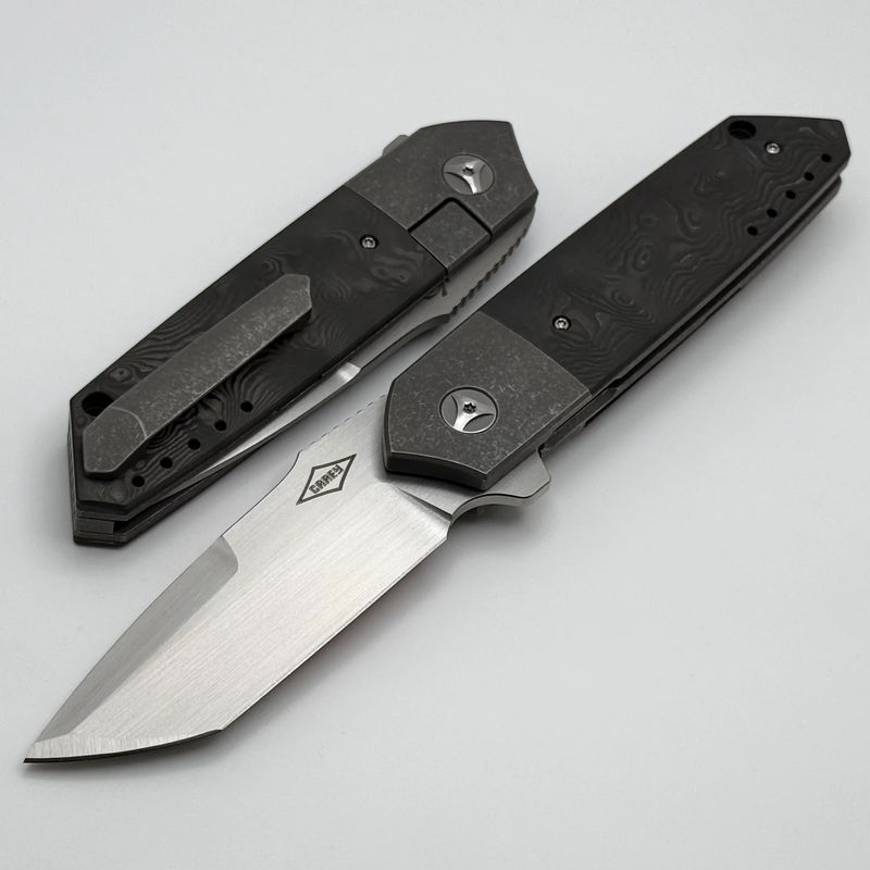 Mechforce Peter Carey Collab Roadster w/ Black Dunes Fat Carbon Inlaid Titanium Handles & M390