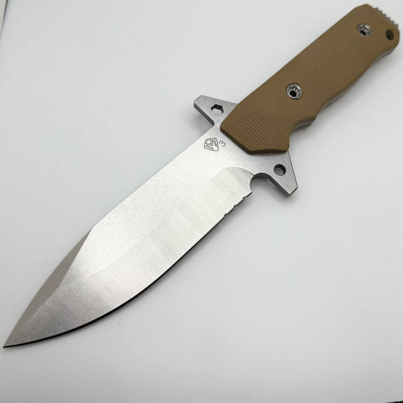 Medford Knife AIO-2 Pro Series Fixed Blade Coyote G-10 & Tumbled 3V