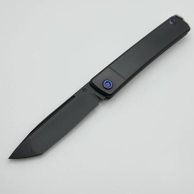 Medford Gentleman Jack 2 GJ-2 W/ DLC S45 Tanto & DLC Handles w/ Flamed Hardware
