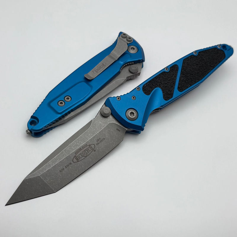 Microtech Socom Elite T/E Manual Blue Apocalyptic Standard 161-10APBL