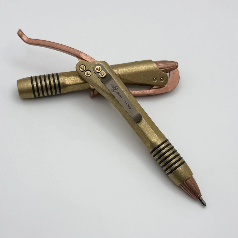 Marfione Custom Siphon Pen II Cryo Ice Brass w/ Cryo Ice Copper Lever & Bronze Ti Hardware