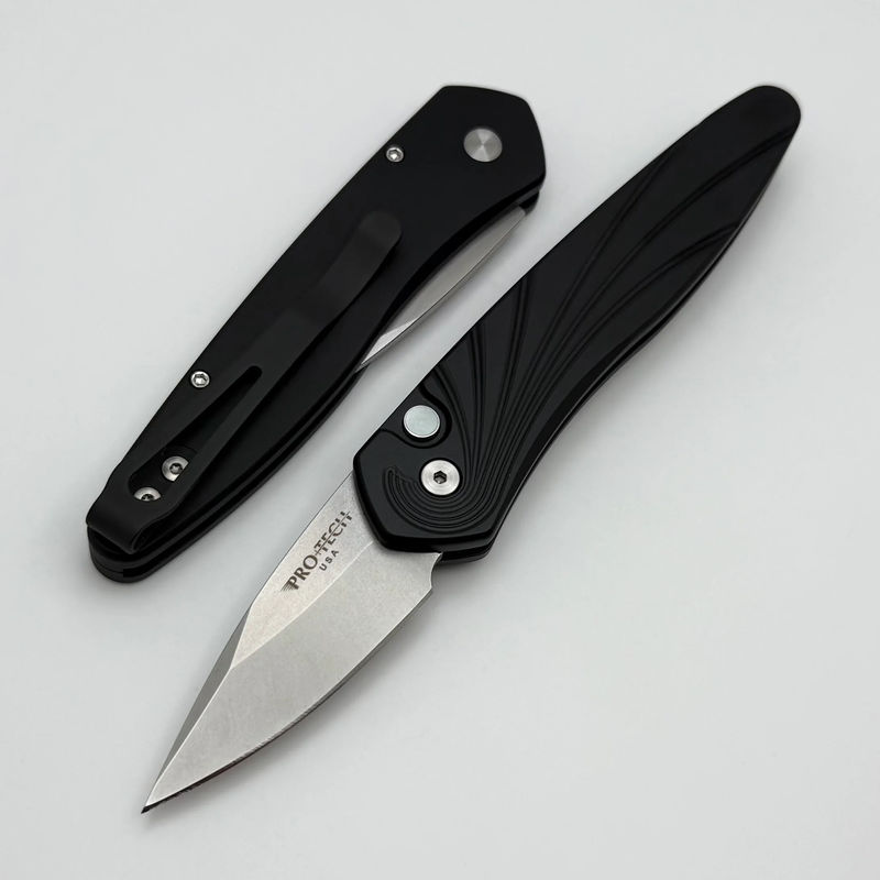 Pro-Tech Half-Breed Black 3D Wave Handle & Stonewash S35 3636