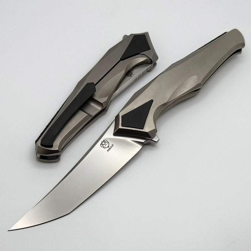 Poikilo Blade Rhino Standard 2 w/ Titanium Handles & Pearlescent Stonewash M398