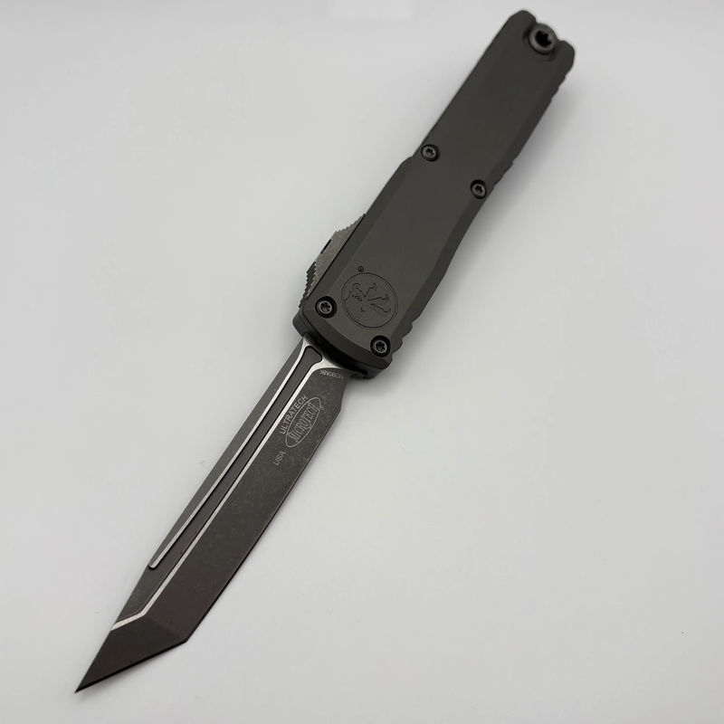 Pre-Owned Microtech Ultratech ZBP Tanto Apocalyptic Natural Clear 1123-10APNC