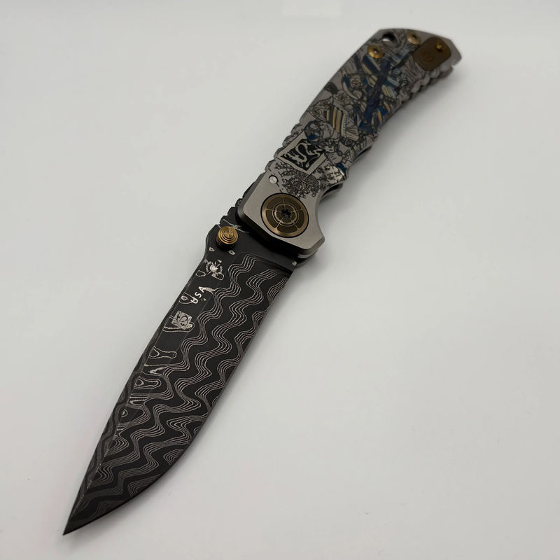 Pre-Owned Spartan Blades Harsey Folder Ronin Tactics Gun Fighter Special Edition w/ 4" Damascus